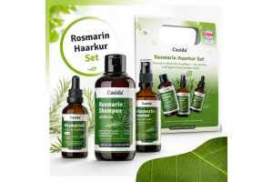 Rosmarin Haarkur mit Rosmarinöl, -Wasser & -Shampoo 1 Set