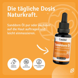 Casida Sanddornöl Fruchtfleischöl 30 ml