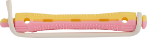 PERM STYLER Kaltwellwickler 70mm - 8mm rosa/gelb 12Stk