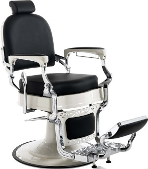 Xanitalia Friseurstuhl Herren Mustang Barbiersessel schwarz