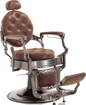 Xanitalia Friseurstuhl Herren Roadstar Barbiersessel blei