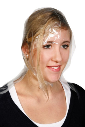 Comair Einweg-Strähnenhaube transparent glatt 50 Stück 0,030x350x540mm