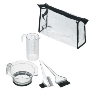 Comair Färbe-Zubehör-Set 5-teilig transparent