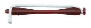Comair Kaltwellwickler mit Rundgummi 12 Stück 4mm dunkelrot Länge 75mm