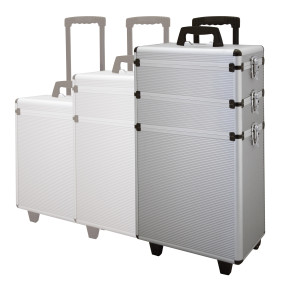 Comair Werkzeugkoffer Aluminium dreiteilig silber 70x36x22 cm