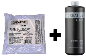 Creative Hair SET Blondierung 500 g + Creative Hair Creme Oxydant 6% 1000 ml