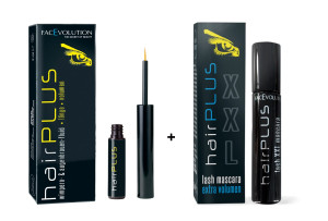 Hairplus Facevolution Classic Wimpernserum und Augenbrauenserum 2 ml + XXL Lash Mascara extra Volumen 3 ml