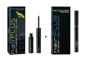 Hairplus Facevolution Forte Wimpernserum 2 ml SET+ Lash Mascara 6 ml GRATIS