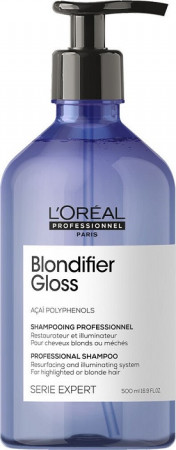 L'Oreal Serie Expert Blondifier Gloss Shampoo 500 ml