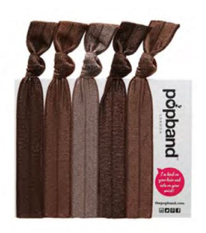 Popband Solid 5er Pack Cocoa