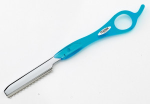 Comair Rasiermesser Original Feather Aquablau