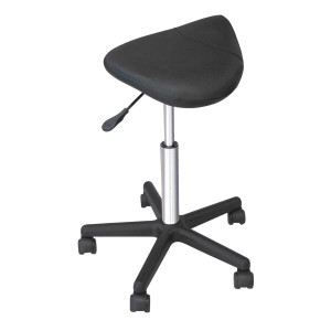 Comair Rollhocker "Fury" schwarz 57-83cm verstellbar