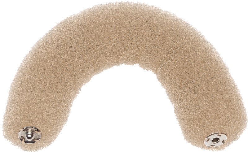 Haarknotenrolle 23cm blond mit Druckknopf