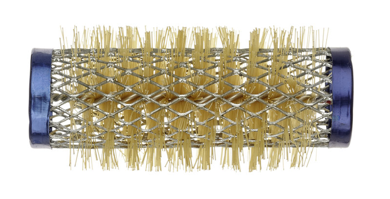 METAL CURLER Borsten-Metallwickler 21mm blau 12Stk