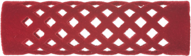 FLOCKED CURLER Metallwickler beflockt 65mm - 18mm rot 12Stk