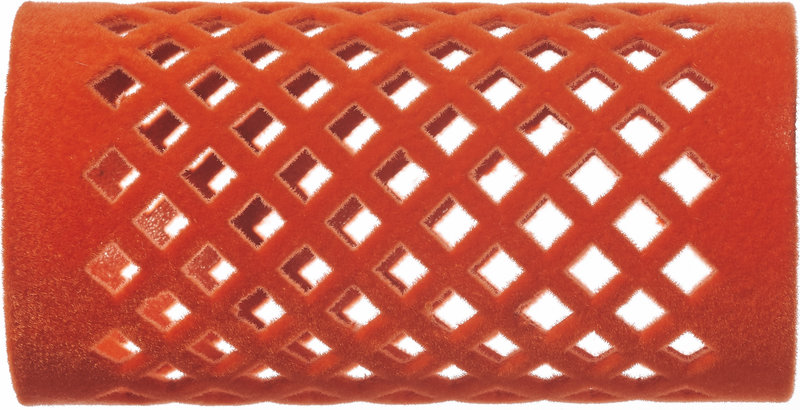 FLOCKED CURLER Metallwickler beflockt 65mm - 32mm ocker 12Stk