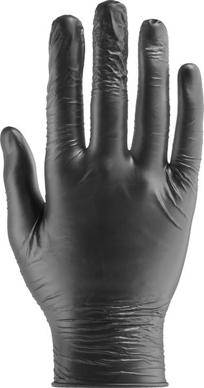 Efalock Emotion Nitril Einweg-Handschuhe puderfrei schwarz XL 100Stk.