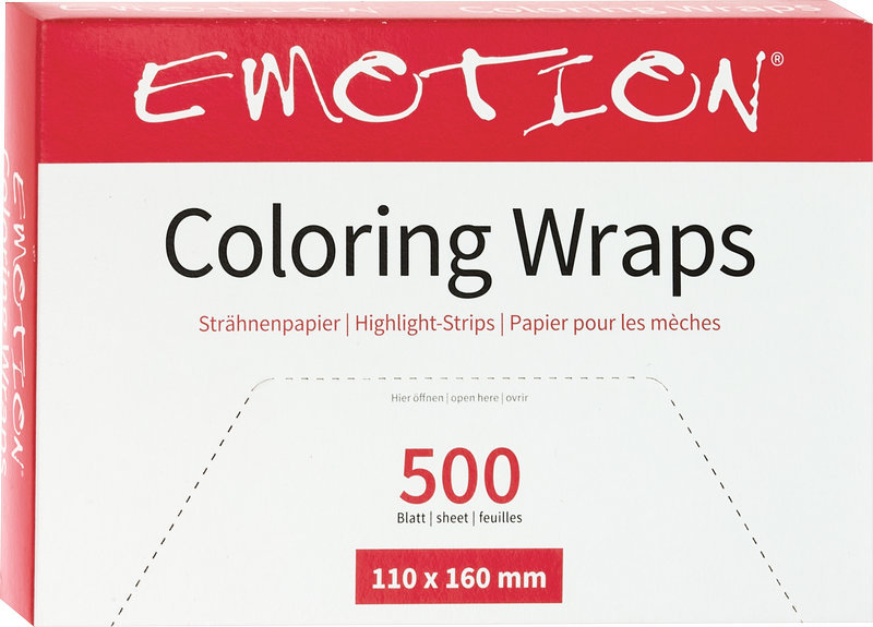 Efalock Emotion COLORING WRAPS Strähnenpapier 110x160mm - 500Stk.