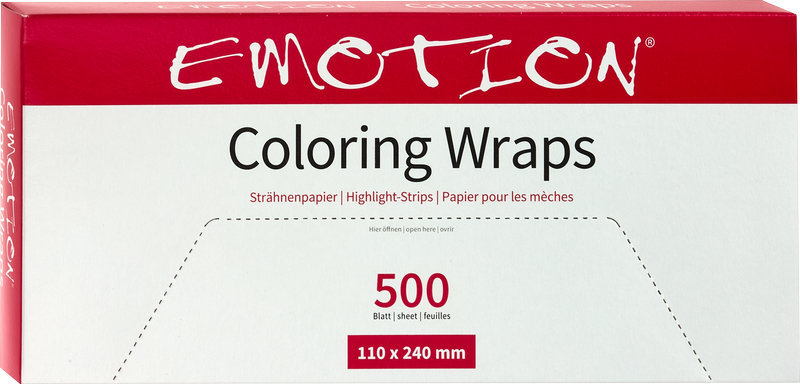 Efalock Emotion COLORING WRAPS Strähnenpapier 110x240mm - 500Stk.