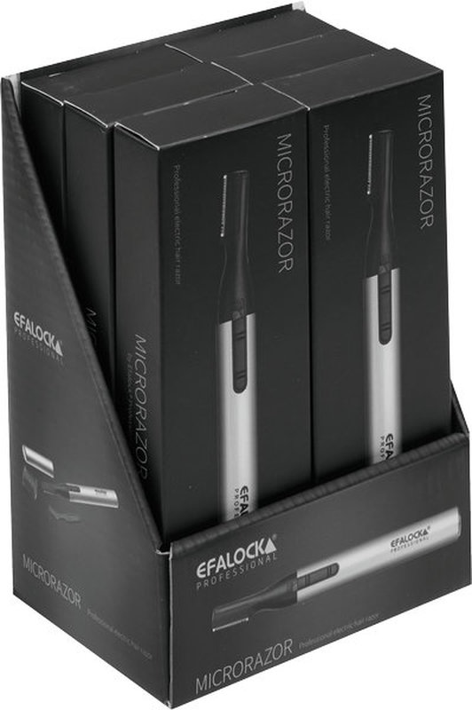 Efalock MICRORAZOR Mini-Haarschneider Display mit 6 Stk.