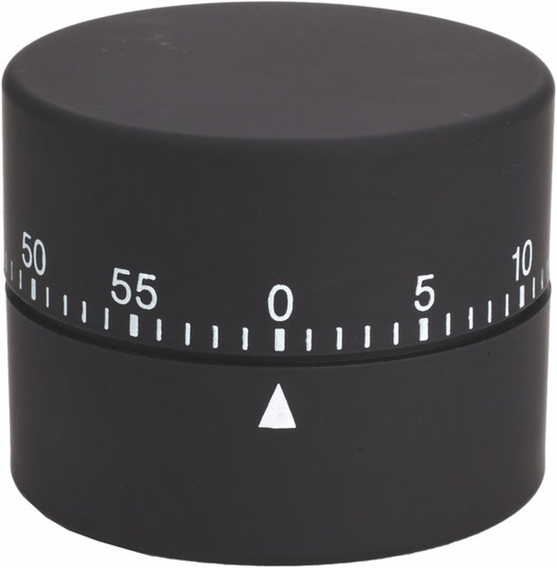 TIMER ROUND Mechanischer Timer schwarz
