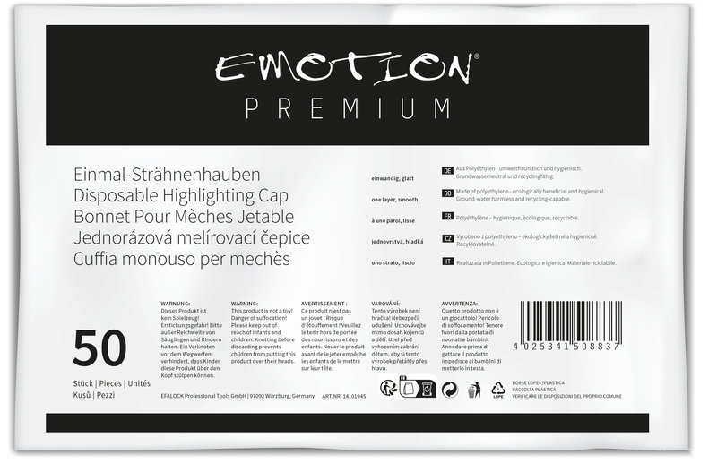 Emotion Premium Strähnenhaube einwandig 50Stk.