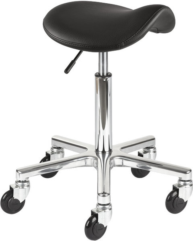 CLICTEC CLASSIC COMFY  SADDLE Rollhocker M silber