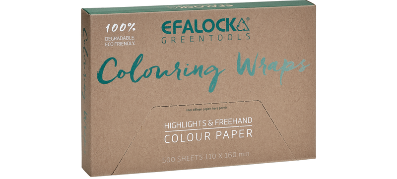 Efalock PAPERGREEN Coloring Wraps 110x160mm 500Stk.