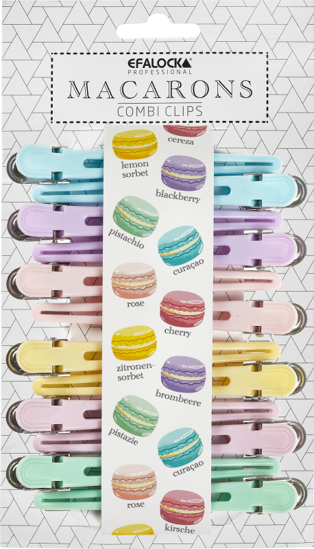 MACARONS COMBI-CLIPS Abteilklammern pastell 12Stk.