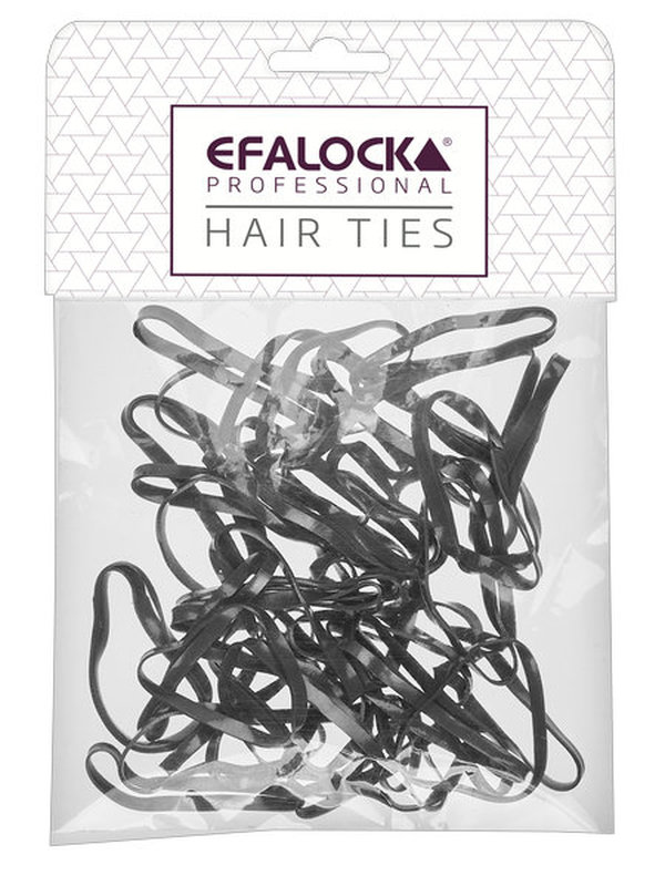 Rasta-Haargummi dick/groß schwarz 100Stk.