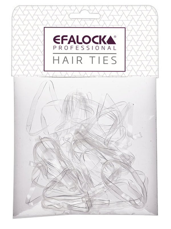 Rasta-Haargummi dick/groß transparent 100Stk.