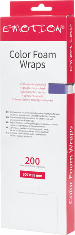 Efalock Emotion COLOR FOAM WRAPS Strähnenpapier 30cm 4 Farben - 200Stk.