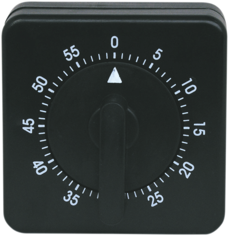 TIMER MECHANISCH schwarz
