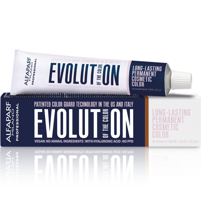Alfaparf Milano Professional Evolution of the Color Warm Browns Haarfarbe 7,32 mittelblond gold 60ml