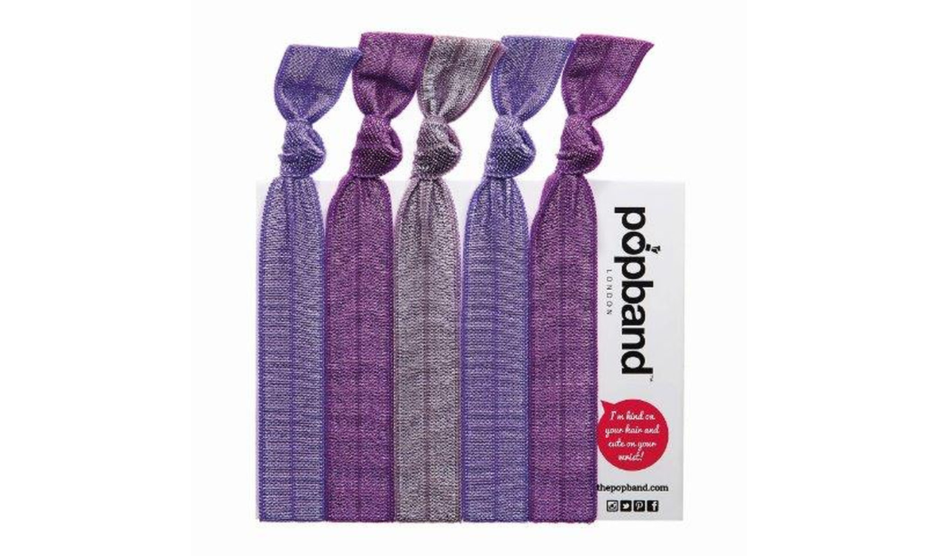 Popband Solid 5er Pack Purple Rain