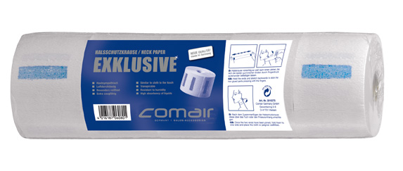*Comair Halsschutzkrause Exklusive weiss 5 Rollen je 100 Streifen nassfest