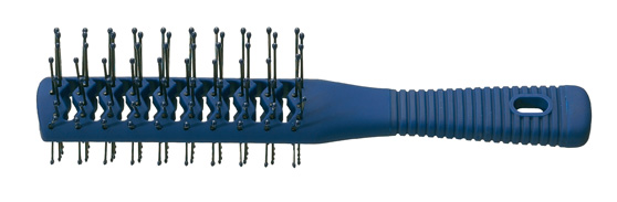 Comair Tunnelventbürste doppelseitig Rubberize dunkel blau