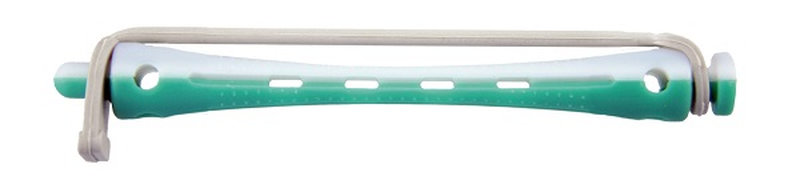 Comair KW-Wkl.2-fbg 12er 6mm lang Rundgummi weiss/grün Länge91mm Kaltwellwickler