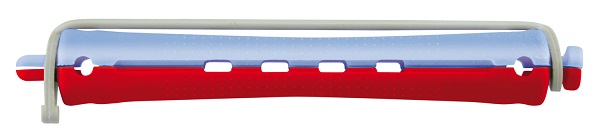 Comair Kaltwellwickler mit Rundgummi 12 Stück 11mm blau/rot Länge 91mm