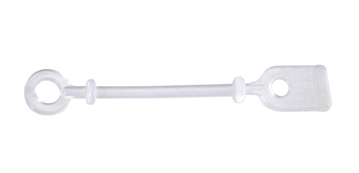 Comair Ersatzbänder Silikon 50 Stück rund/kurz mit Distanzring 6,6cm