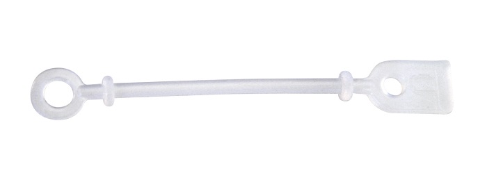 Comair Ersatzbänder Silikon 50 Stück rund/lang mit Distanzring 7,7cm