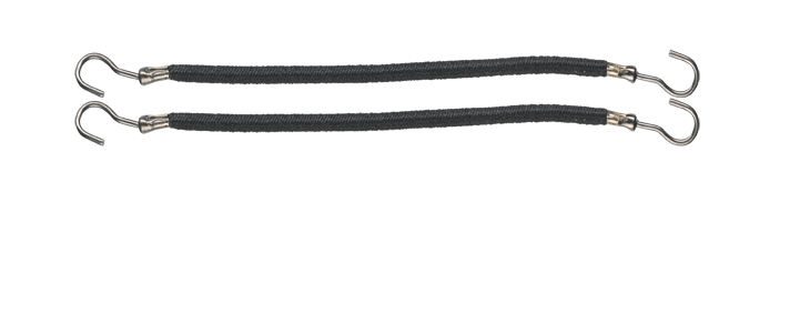 Comair Haarbinder glatt Gummi 10cm 12 Stück schwarz