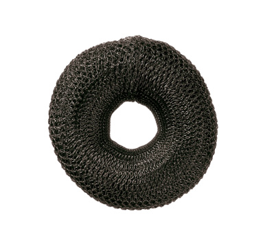 Comair Knotenrolle 8cm schwarz 10g Nest