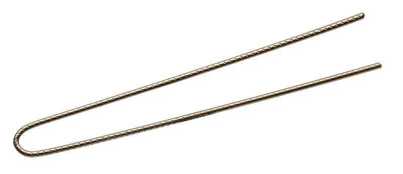 Comair Lockennadeln braun geriffelt 72mm, 500er Box