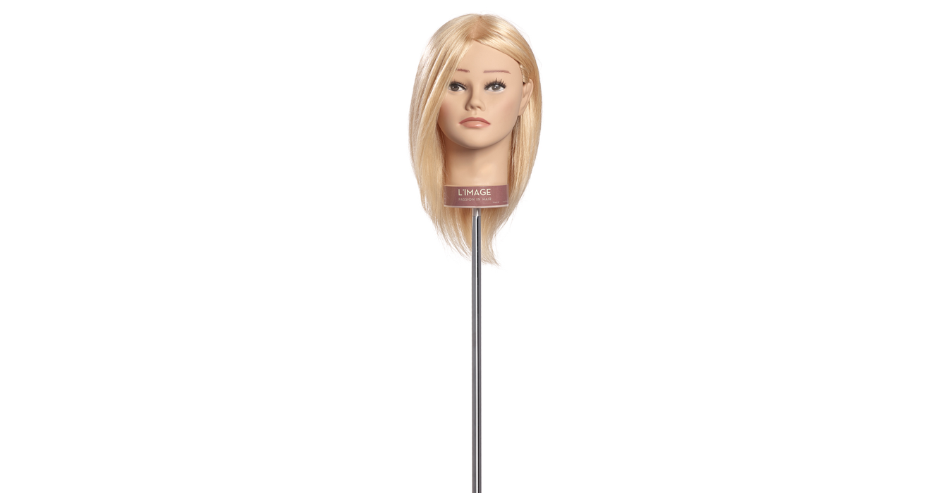 Limage Trainingskopf Tanja lichtblond 25 cm europäisches Echthaar