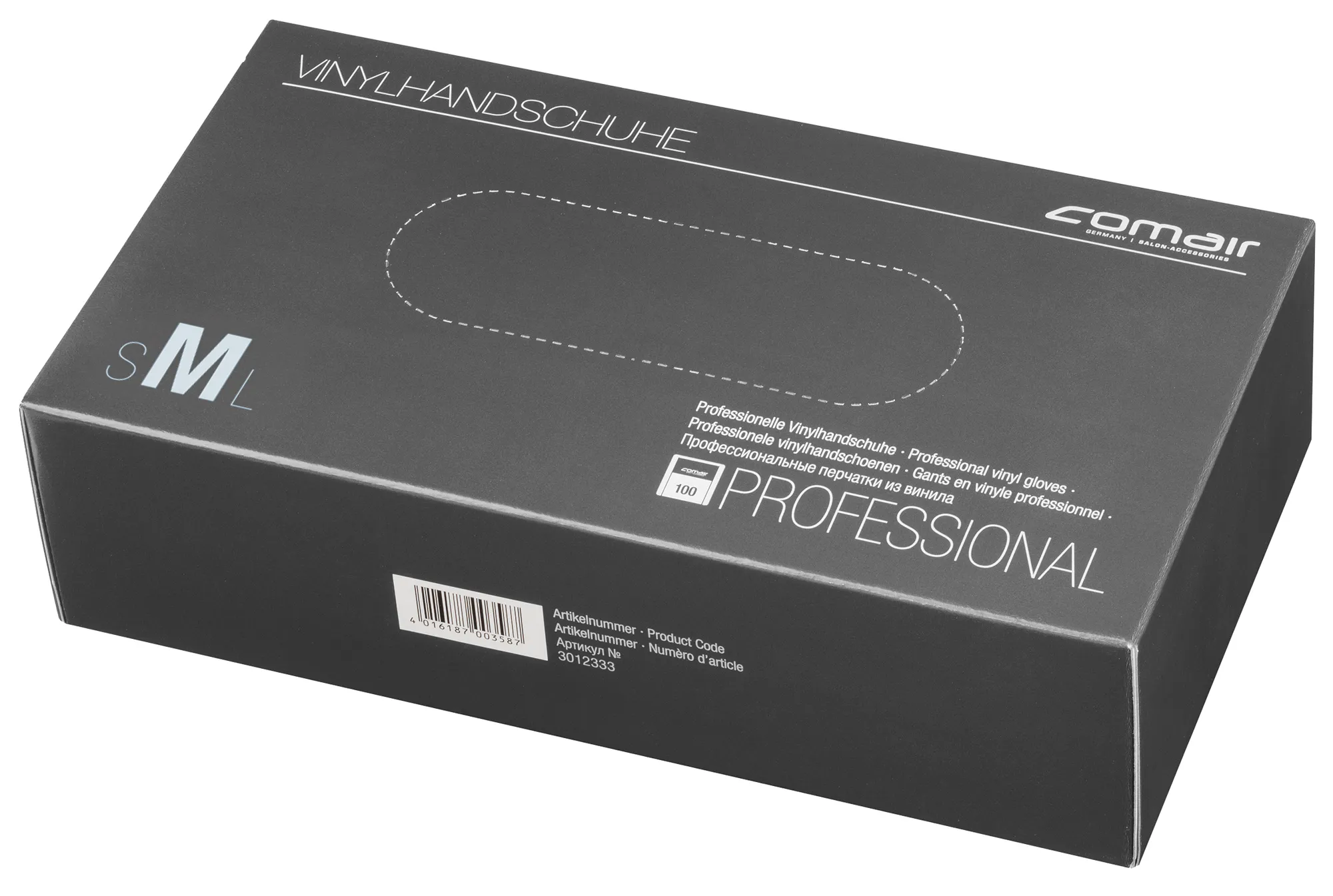 Comair Vinylhandschuhe M, 100er Box,     puderfrei, transparent