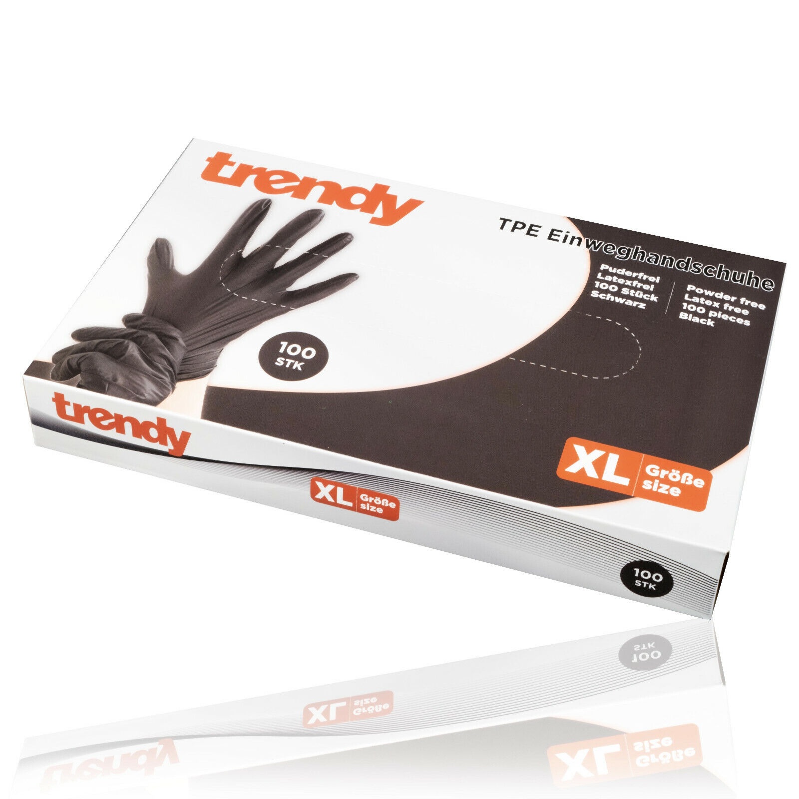 Einweghandschuhe XL Latex- und Puderfrei schwarz