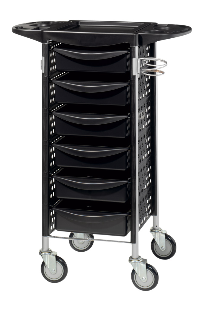 Comair Stapelboy "Profi" schwarz 42x38,5x92cm