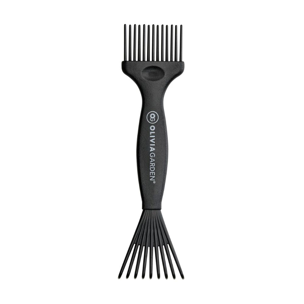 Olivia Garden Bürstenreiniger Mini schwarz aus recyceltem Nylon