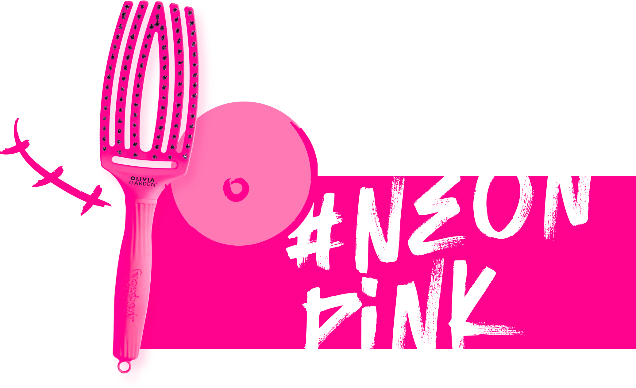 Olivia Garden Fingerbrush Combo Think Pink 2023 PINK 1 STÜCK